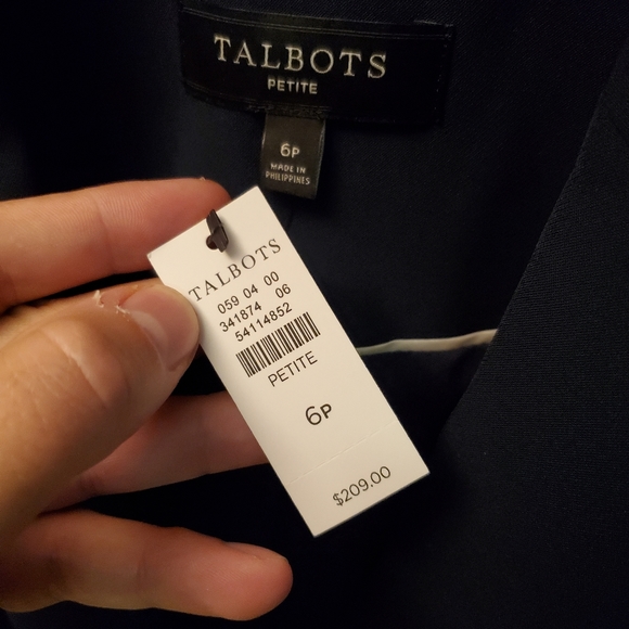 NWT Women's Talbots Blazer Petite 6 - Picture 3 of 4